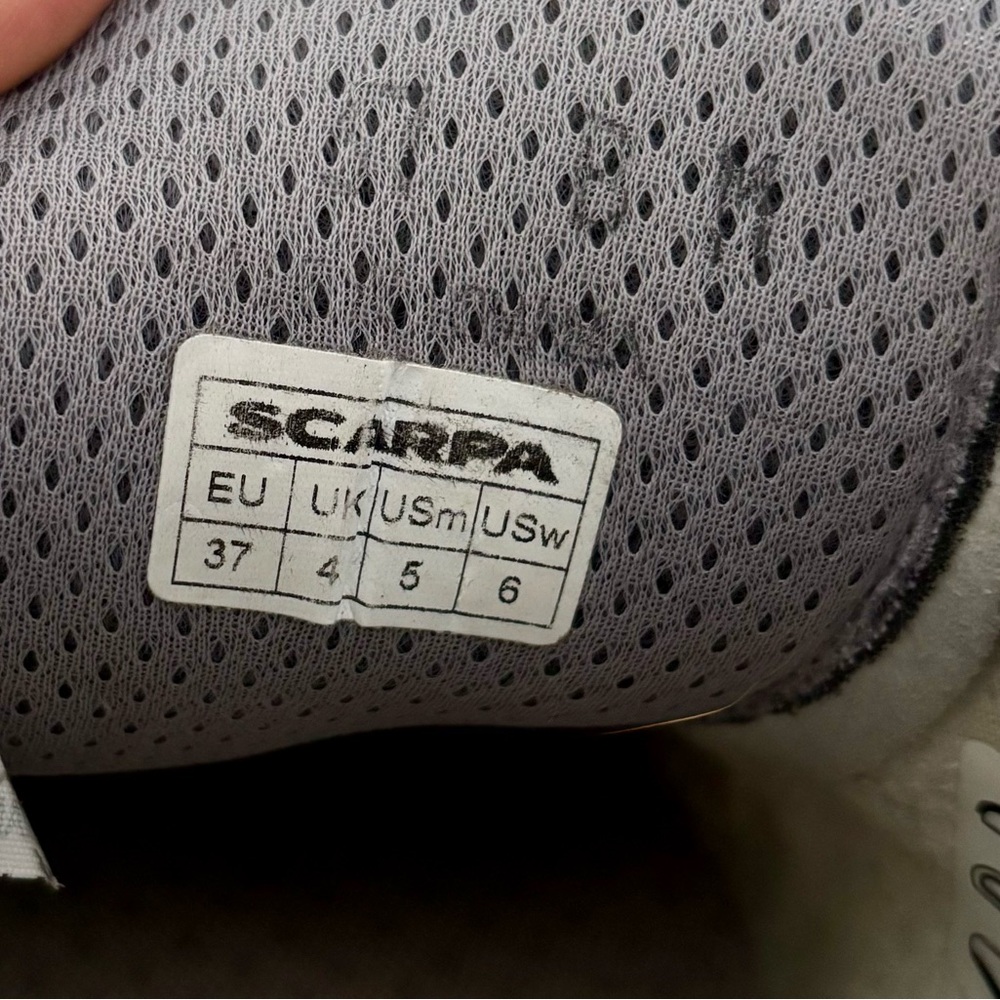 Scarpa Teal Suede Trail Shoes Size W6 M5 EU 37 - Picture 5 of 6